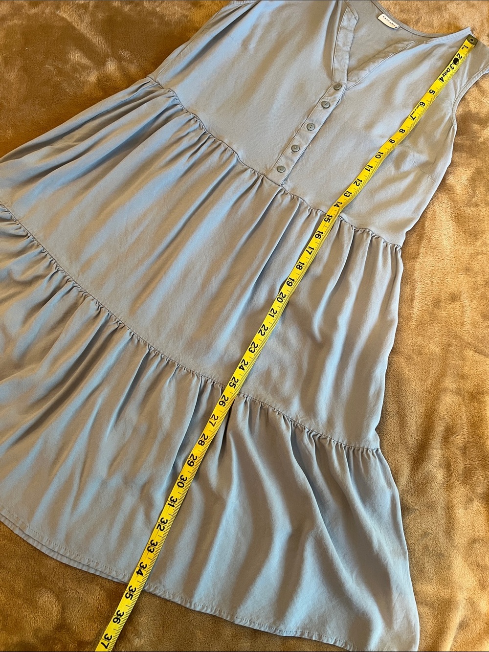 Tiered Midi Dress in White - Picture 12 of 12